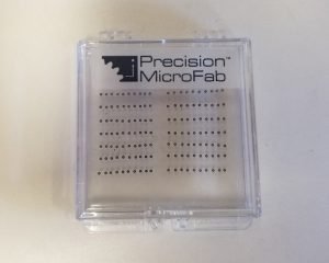 Microscopic parts, packaged so you (probably) won't lose them.